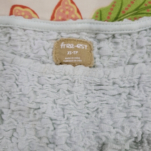 NEW Free People Sterling Maxi Dress in Size XS In Soft Flower Blue - Picture 9 of 10